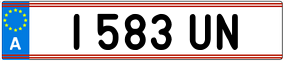 Truck License Plate